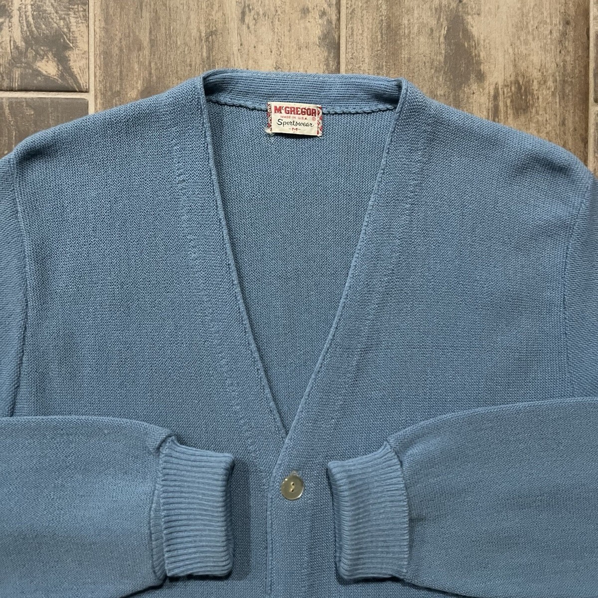 Vintage Made In USA 60s McGregor Sportswear Knit V-Neck