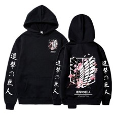 Attack on Titan Anime Hoodie Jacket Causal Pullover Cosplay Costume Sweatshirt