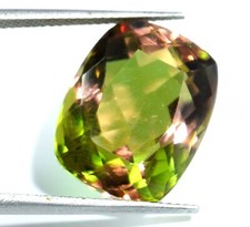Certified 16.50 Ct Natural Cushion Cut Zultanite Color Changing Loose Gemstone
