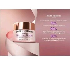 Judith Williams Life Long Beauty White Rose Face Cream Supersize 100ml~New,Seald