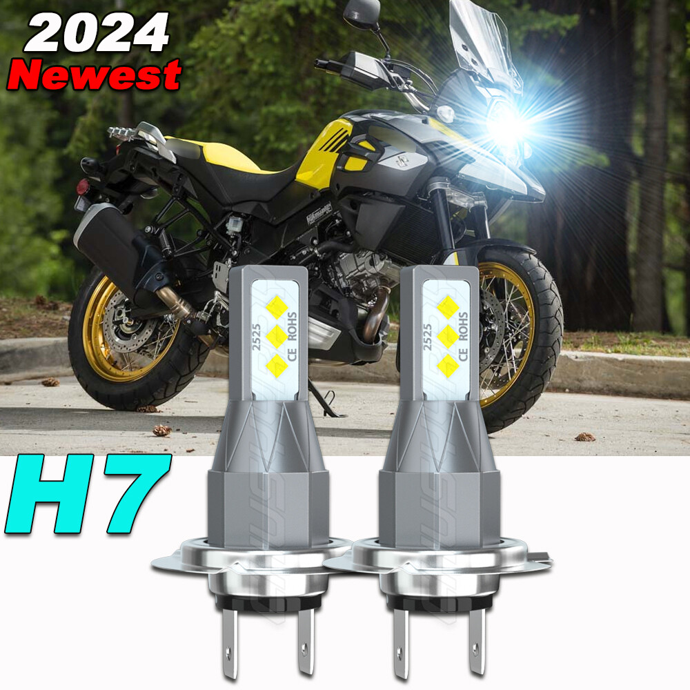 For Suzuki Vstrom 650 1000 Motorcycle LED Headlight H7 6000K