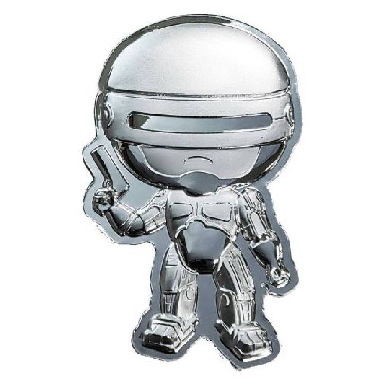 Robocop 2024 1 oz 50 Cents Fine Silver Shaped Coin in