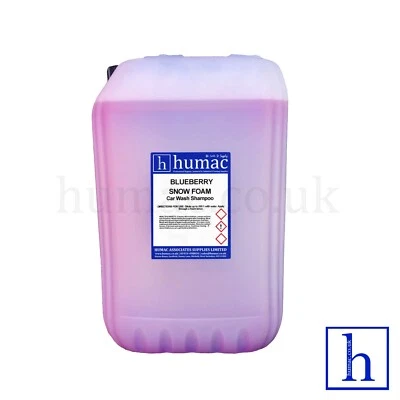 BLUEBERRY Hi Foam Snow Foam Car Wash Valeting Shampoo PH Neutral 25L Drum HUMAC - Image 1 of 4