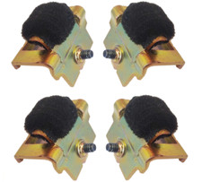 Window Glass Guide Bracket Set With Felt 1970-1981 Firebirdtrans Am And Camaro