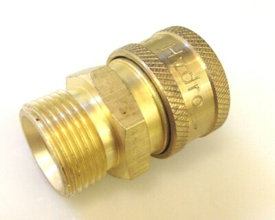 #ad MTM Hydro 24.0447 COUPLER BRASS 3 8 Quick Connect X M22 Male 14mm $13.99