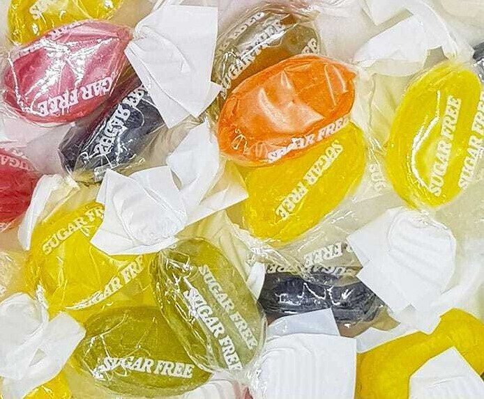 Sugar Free FRUIT DROPS Sweets Diabetics Lite Sweets Hard Boiled Wrapped