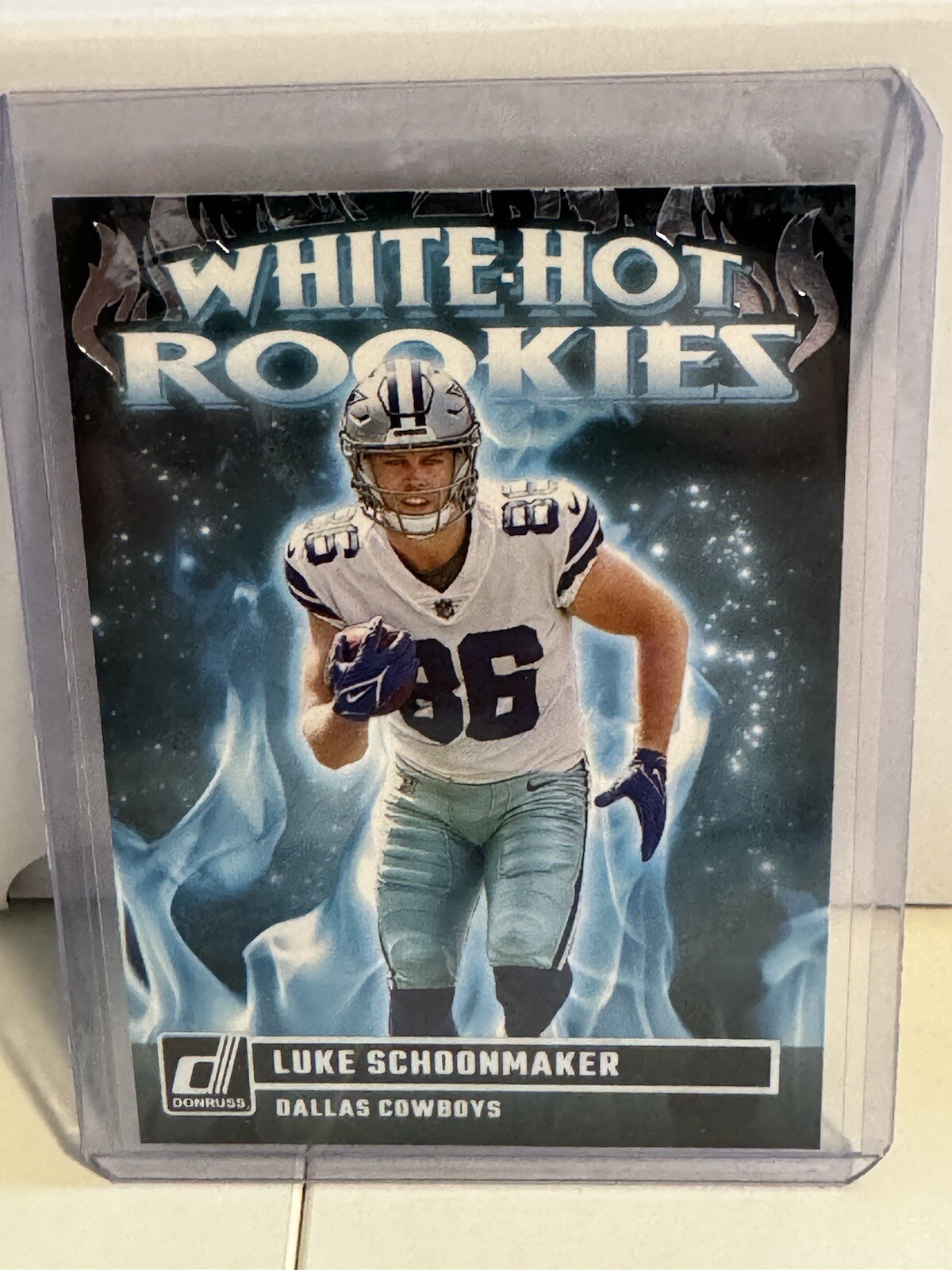 2023 Donruss White Hot Rookies #9 Luke Schoonmaker Dallas Cowboys