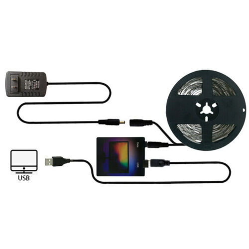 TV PC USB RGB LED Strip Kit Beleuchtung im Hintergrund Monitor Farbe des Traums - Photo 1/14