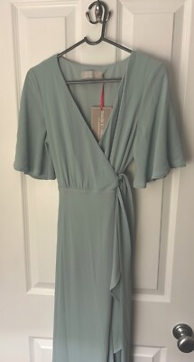 neptune blue bridesmaid dresses Our Misty Green Tie main image 1