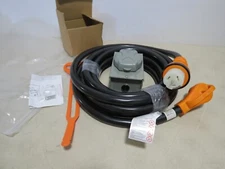 Finderomend 50 Amp Generator Cord 25 ft and Power Inlet Box 125V/250V RV Cord