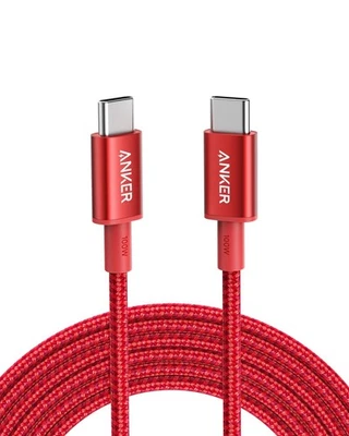 Anker USB C to C Cable, Type-C Charging Cord Fast 10FT, Red - Image 1 of 4