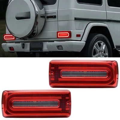 TENZO-R LED Lightbar Upgrade Rückleuchten Rot Klar für Mercedes G Modell W463 2000-2018
