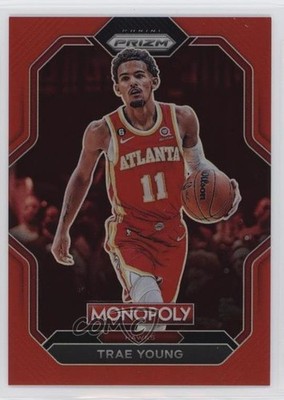 2022-23 Panini Prizm Monopoly Prizm Skills Red Prizm 21/99 Trae Young #PS4 1j6m