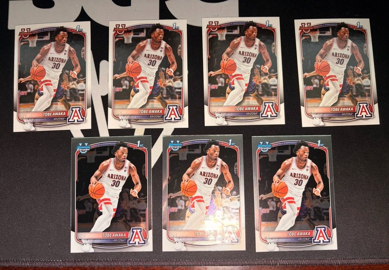 2025 Bowman Basketball Tobe Awaka 1st bowman lot 7x