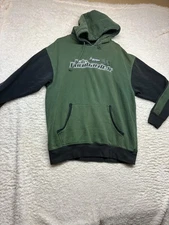 Dale Earnhardt Jr 88 Amp Energy Hoodie Pullover Mens Large Green Black NASCAR