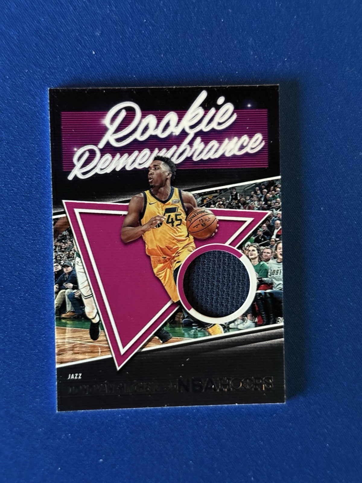 Donovan Mitchell 2021 Hoops RR-DMI Rookie Remembrance Patch Insert