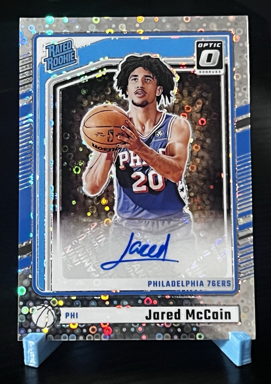 2024-25 Donruss Optic Rated Rookie Jared McCain Fast Break Auto