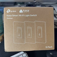Tp-Link Kasa Smart Wi-Fi Light Switch Dimmer HS220P3 3 Pack NIB
