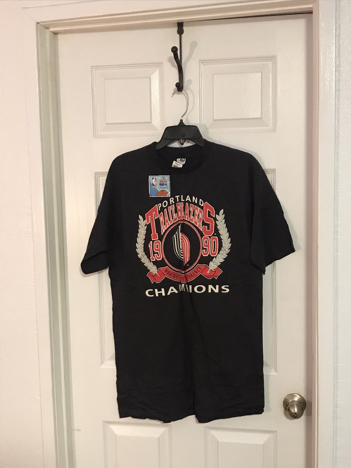 Portland Trailblazers 1990 NBA Western Conference Champions NEW Shirt NWT Size L image 7