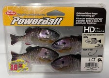 BERKLEY POWERBAIT PEO DESIGN HD BLUE GILL 110MM  SOFT BAIT 4 count