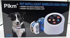 Plkm Pet Intelligent Dog Fence Wireless Electric Containment Sysrem W/Transmiter