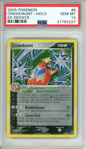 Crawdaunt graded PSA 10 for sale on eBay