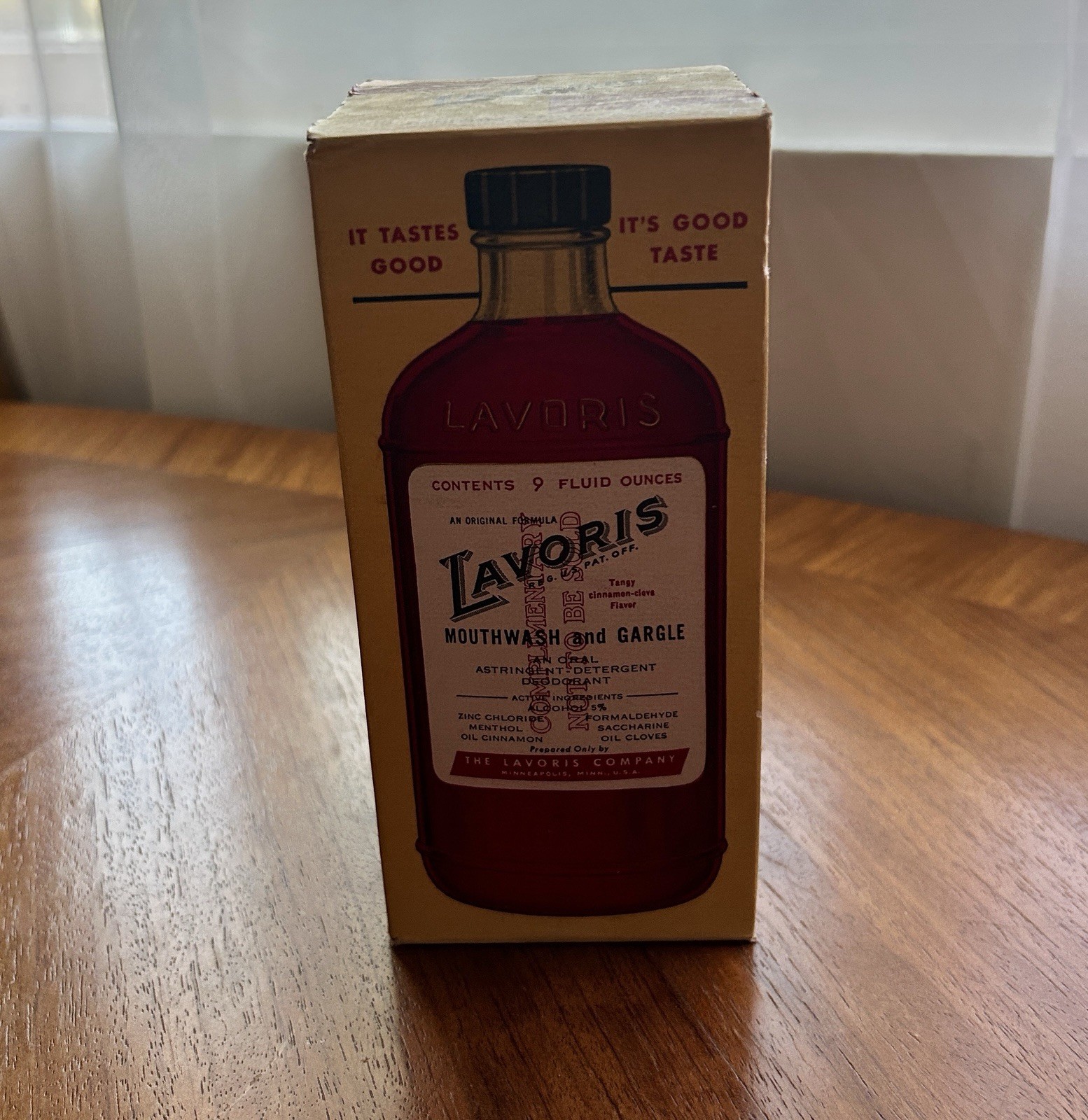 Vintage c. 1940s Lavoris Mouthwash Sealed Original Box NOS