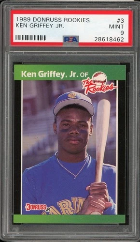 1989 Ken Griffey Jr Donruss The Rookies #3 RC PSA 9