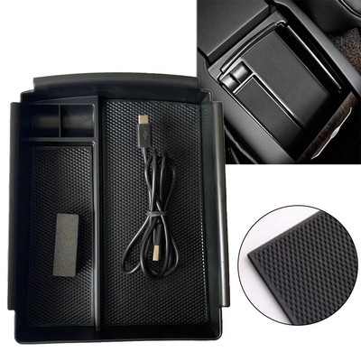 Wireless Charger und Aufbewahrungsbox f��r Tesla Model X S 2016 2020 High Tech D