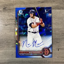 2022 Bowman Sapphire Niko Kavadas Chrome Auto 1st RC #BSPA-NK - Red Sox Angels