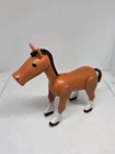 Vintage Fisher Price little people brown horse black mane & tail - farm animal