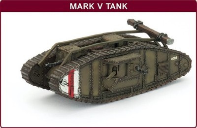 Great War British Mk V Tank Battlefront Miniatures 15mm WW1 GBR095