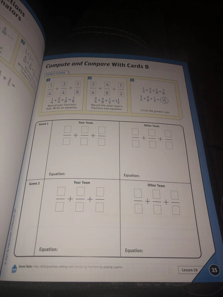 Do the Math Ser.: Do the Math : Do the Math: Fractions C WorkSpace (2021, Trade - Image 2 of 3