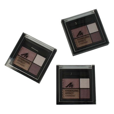3 x Manhattan Make - Up Eyeshadow Palette 60M Fancy Nudes  5 g