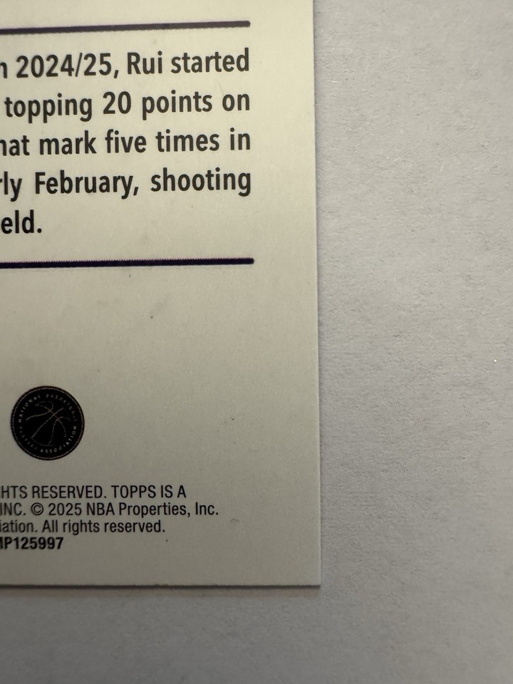 Rui Hachimura - Blue Metallic Glitter SP - 2025/26 Topps Holiday NBA ...