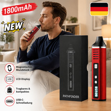 LCD-Bildschirm Vaporizer Kit Kr&auml;uterverdampfer Trockenkr&auml;uter USB-C DE