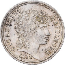 [#1509109] Kingdom of Naples, Joachim Murat, 2 Lira, 1813, Silver, AU(55-58)