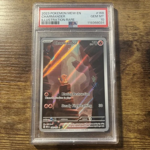 Charmander Sv: Scarlet & Violet 151 Illustration Rare Holo 168/165 PSA 10