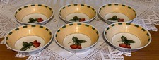 Churchill Somerset Fruits SET of 6 Soup / Cereal / Dessert BOWLS 6" or 15cm VGC