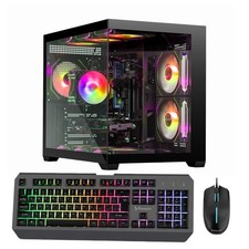 Gaming PC,Intel i7 E5,RTX 4060 8GB,16GB RAM,512GB SSD,1TB HDD,WiFi6 BT5.4,Win11