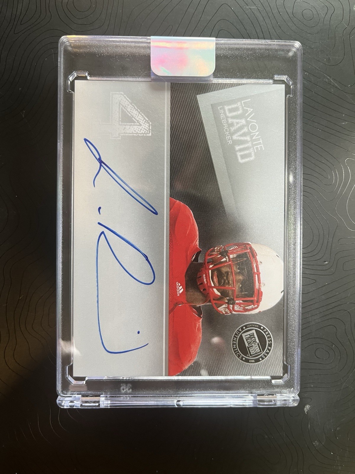 Lavonte David Press Pass Autographs #PPSLD Silver