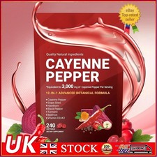 Cayenne Pepper Softgels Supplement, Supports Leg Vein, 240 Softge /1 Bag 2026 UK