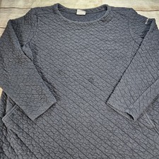 Columbia Sweatshirt Womens Size 2X Black Quilted Mock Pullover Sweatshirt Pocket