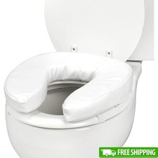 Raised Toilet Seat Cushion Foam Comfort Padding Universal Fit Elevated Seat New