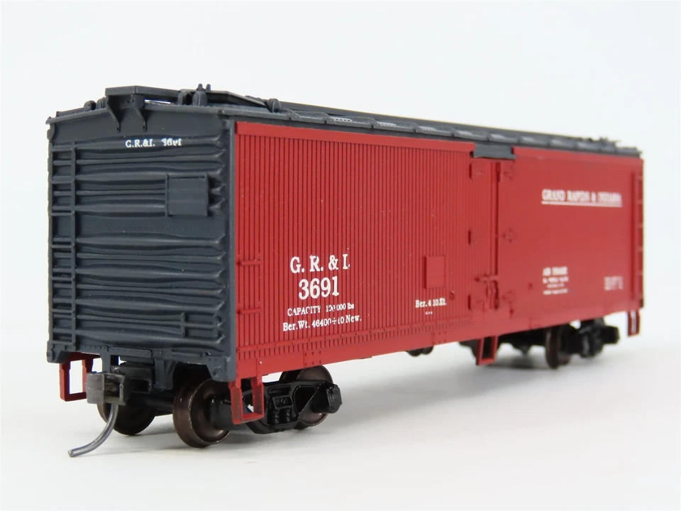 Frigorífico de madera Athearn GR&I Grand Rapids e Indiana 40' escala HO #3691 Foto 4 de 4