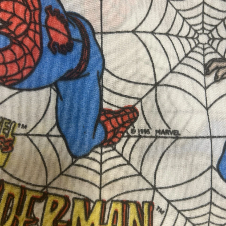 Spider-Man Marvel Comics Sábana Plana Anime Doble Tela 1995 X-Men De Colección Foto 3 de 4