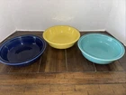Lot of 3 Fiestaware Vintage Fiesta Multi-Color Cereal Soup Bowls 6 3/4"