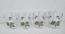 Pfaltzgraff Grapevine 6 Ounce Juice Glasses - Lot Of 4