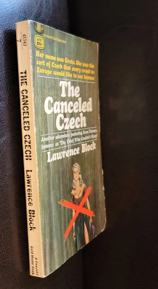 The Canceled Czech Lawrence Block Gold Medal d1747 1st Ed. 1966 GGA Nice - Image 2 of 4