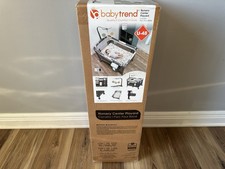 Baby Trend Nursery Center Playard Full Size Bassinet Wheels Foldable Travel